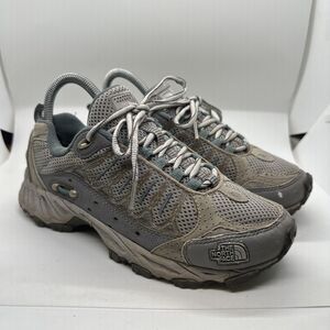 The North Face Sneakers Womens Size 6.5 Hiking Shoes Gray Blue